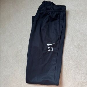 Nike Black Sports Pants with White Logo